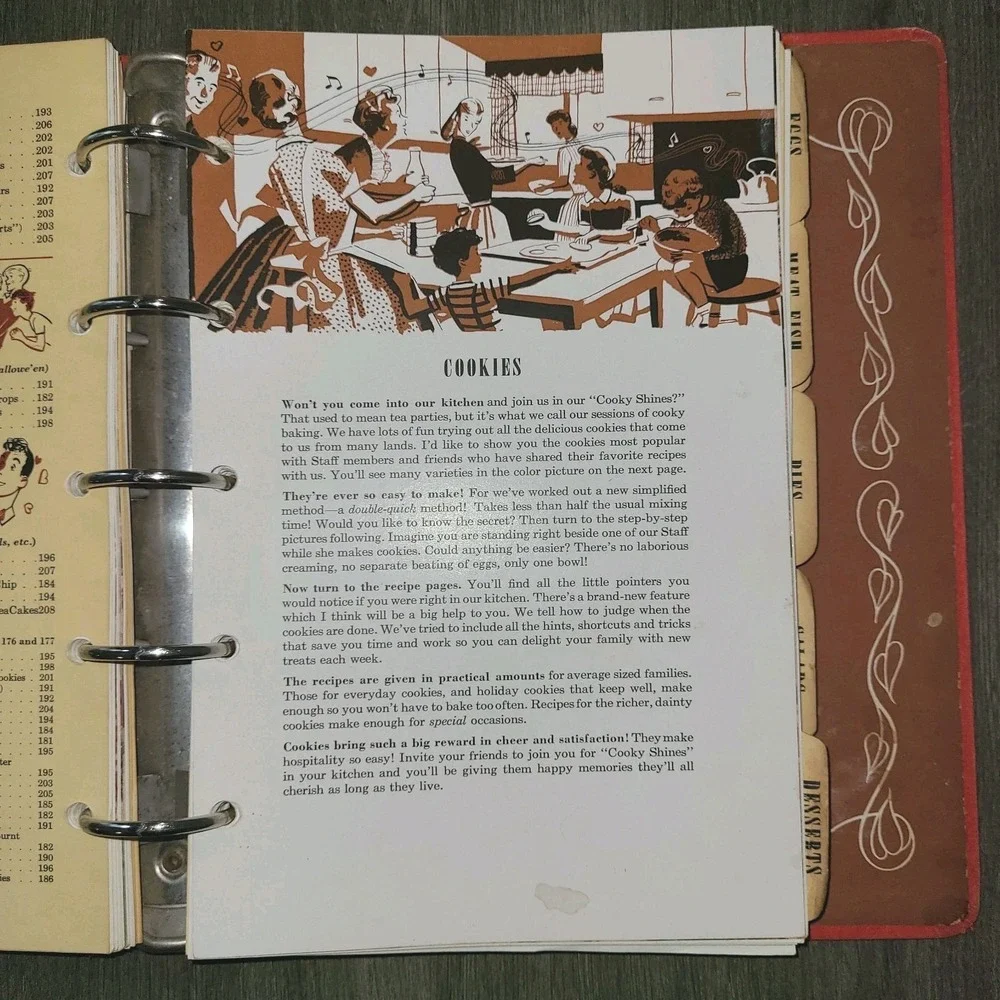 Vintage Betty Crocker Picture Cook Book Ring Binder Mid-Century Recipes